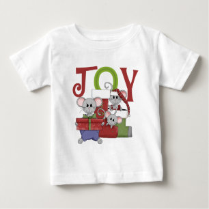 Camundongos JOY Camisas de Natal e presentes