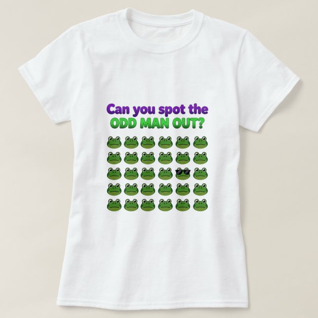 Can you spot the odd man out funny T-Shirt (Frente do Design)