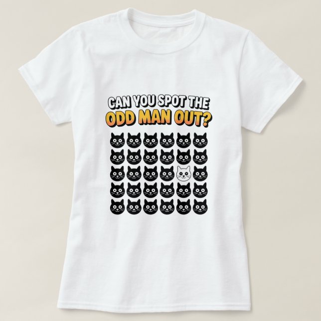 Can you spot the odd man ouut funny T-Shirt (Frente do Design)