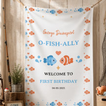 Cana de Pesca Antiga O-Fish-Ally Um 1º Aniversário