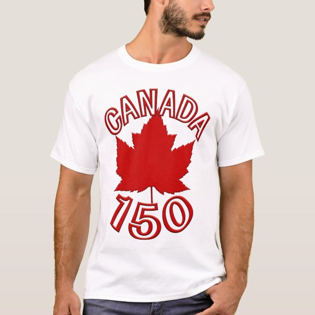 Canadá 150 T-shirts mais tamanho Canadá 150 Shirts (Frente)