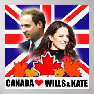 Canadá ama o Príncipe William e Kate Poster