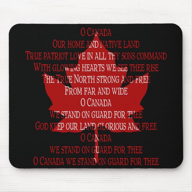 Canadá Anhim Mousepad Canada Maple Leaf Mousepad (Frente)