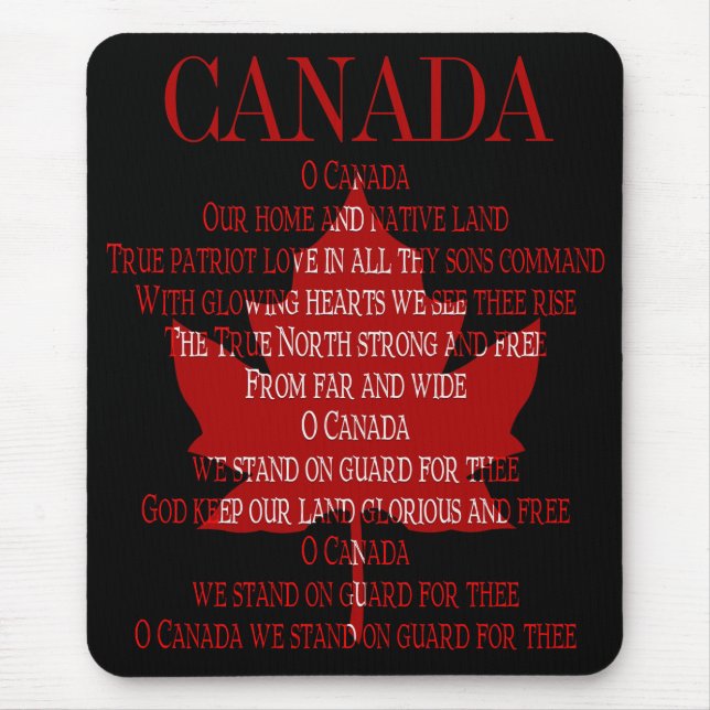 Canadá Anhim Mousepad Canada Maple Leaf Mousepad (Frente)