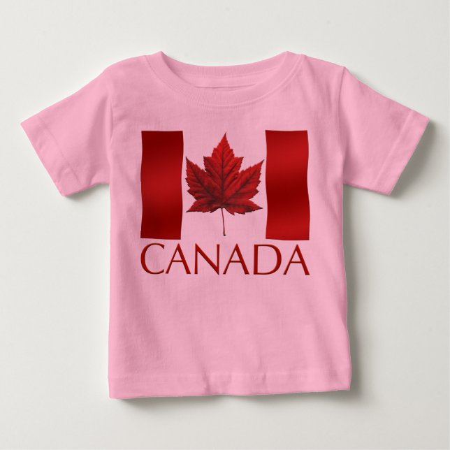 Canadá Bandeira Bebê Camisa Canadá Souvenirs (Frente)