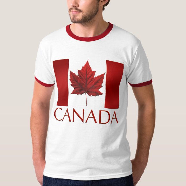 Canadá Bandeira T-shirts Ofertas Souvenirs Canadá  (Frente)