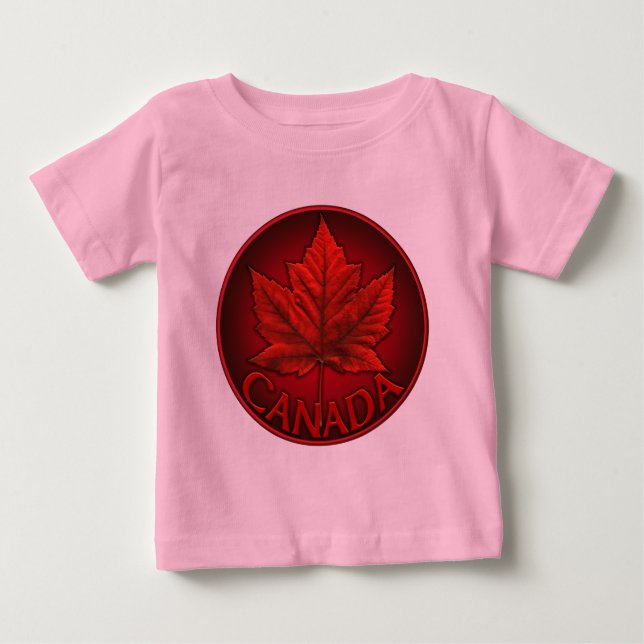 Canadá Bebê Camisa Canadá Souvenir Bebês Camisas (Frente)