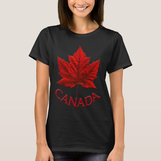 Canadá Camisa com tamanho mais feminino Canadá Sou (Frente)