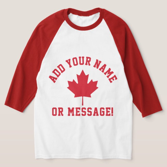 Canadá Canadian Flag Jersey T-Shirt (Postura )