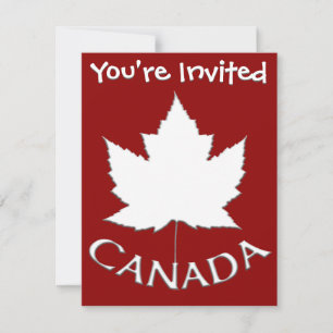 Canadá Convites Cartões RSVP Personalizados do C