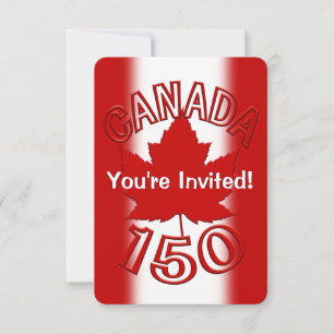 Canadá Convites Cartões RSVP Personalizados do C