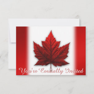 Canadá Convites Cartões RSVP Personalizados do C