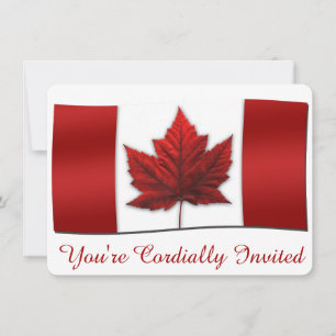 Canadá Convites Cartões RSVP Personalizados do C