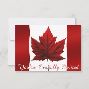 Canadá Convites Cartões RSVP Personalizados do Can