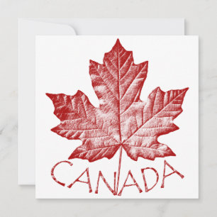 Canadá Convites Mapeamento Personalizado RSVP de C