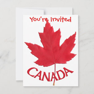 Canadá Convites Personalizados RSVP de Sinalizador