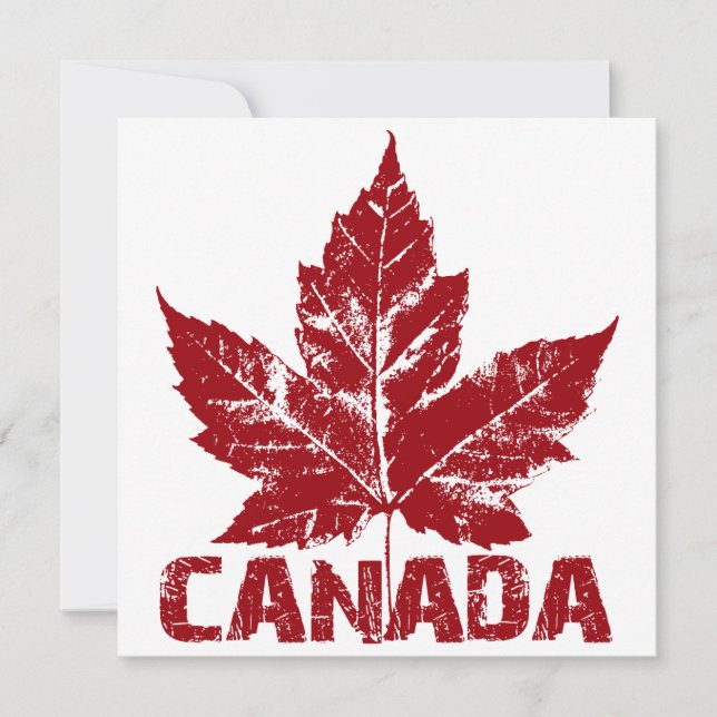 Canadá Convites personalizados RSVP do CAnada Lega (Frente)