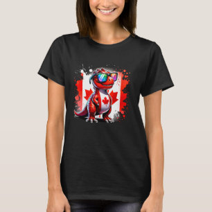 Canadá Crianças Sinalizam Camisa Vermelha Engraçad