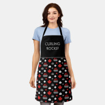 Canadá Curling Rocks Apron