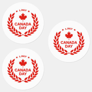 Canadá Dia/1 de julho Etiquetas para ruas