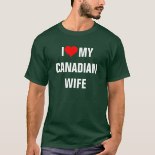 Canadá: Eu adoro minha camiseta canadense de espos