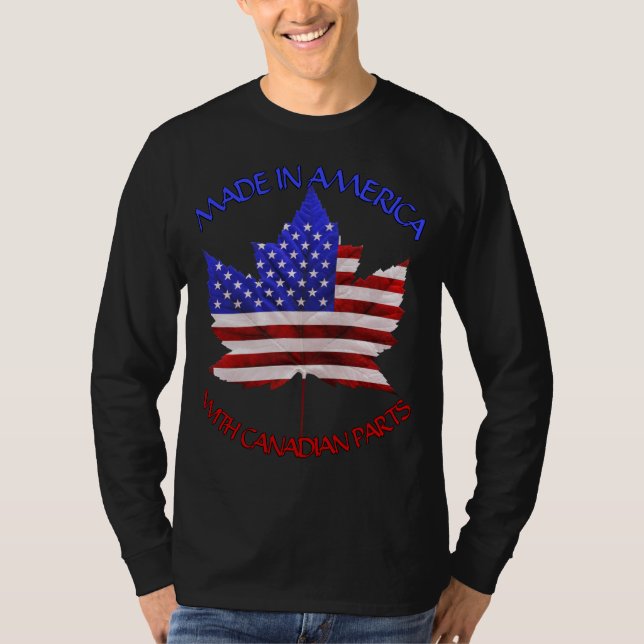 Canadá EUA - Camisa Personalizada dos EUA Canadá (Frente)
