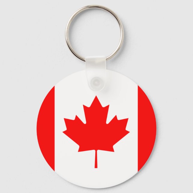 Canadá flag Button Chaveiro (Frente)