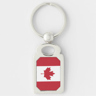 Canadá Flag Metal Chaveiro