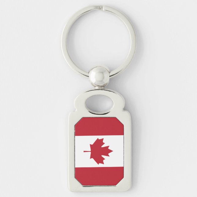 Canadá Flag Metal Chaveiro (Frente)
