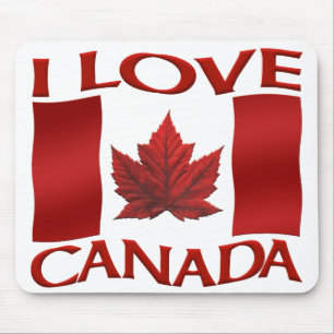 Canadá Flag Mousepad I Love Canada Mousepad