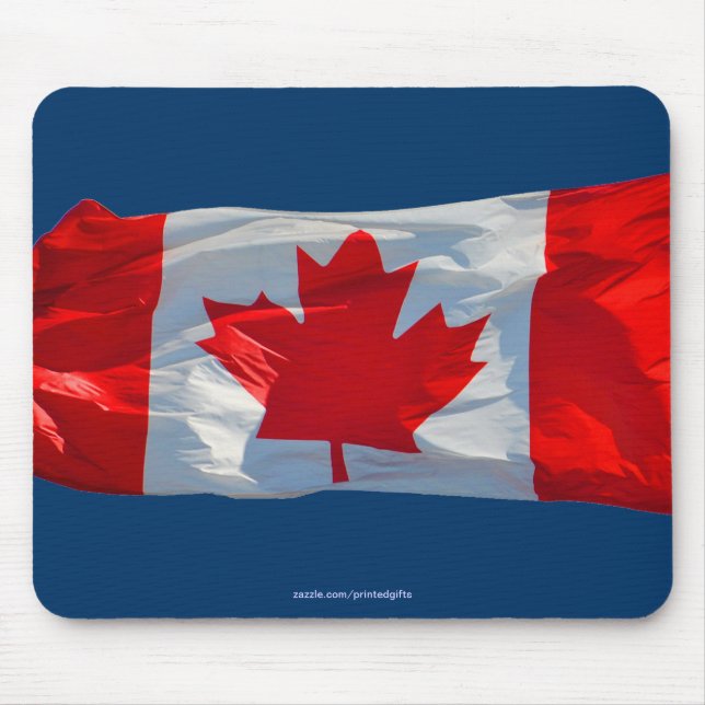 CANADÁ FLAG Patriótico Canadiano Mousepad (Frente)