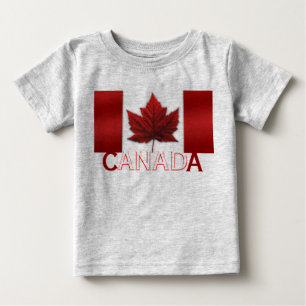 Canadá Flag Todler Shirt Canada Baby Souvenir Top