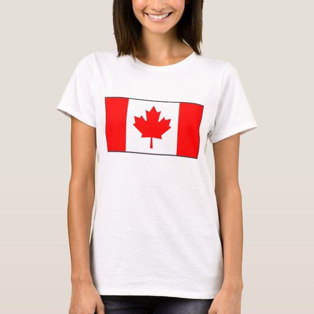 Canadá Flag x Map T-Shirt (Frente)