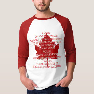 Canadá Hino Camisa Souvenir Canadá Camisas Present