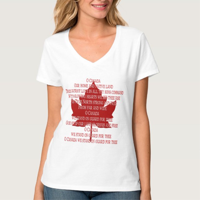 Canadá Hino Tanque Superior Souvenir Camisa do Can (Frente)