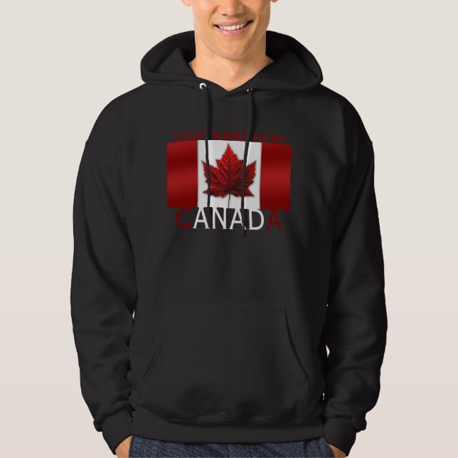 Canadá Hoodie Personalizado Sm - 3XL Camisa Canadá (Frente)
