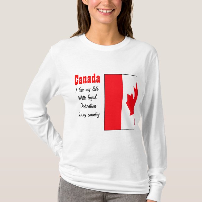 Canadá-lealdade às camisetas do meu país (Frente)