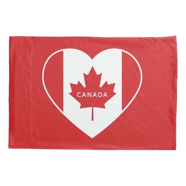 Canada Love Custom Text Pillowcase (Verso)