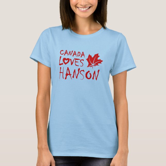 Canada Loves Hanson (Alberta) T-Shirt (Frente)