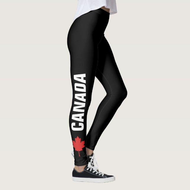 Canadá Mapeia Leggings Folaf (Direita)