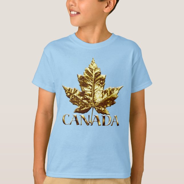 Canadá Maple Leaf Organic Kid's T-shirt Canada Tee (Frente)