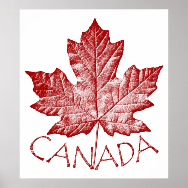 Canadá Poster Canadá Maple Leaf Souvenir Impressão (Frente)