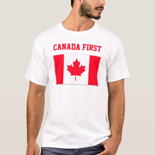 Canadá Primeiro. Canadá Conservador. Camiseta (Frente)