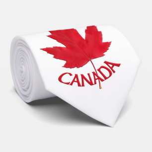 Canadá Souvenir Tie Fun Canadá Mapeia Gravatas d