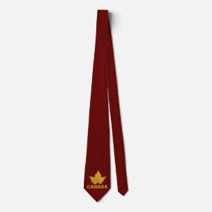 Canadá Souvenir Tie Fun Canadá Mapeia Gravatas d