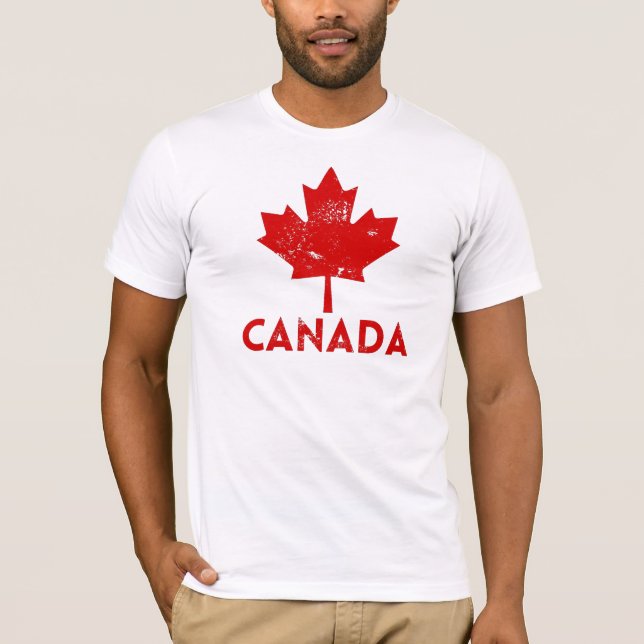 Canadá Souvenir Vintage T-Shirt (Frente)