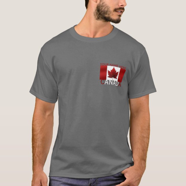 Canadá T-shirt Personalized Sm - 6XL Canada Shirt (Frente)