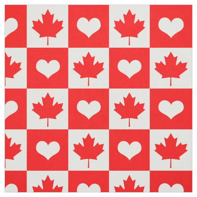 Canadá Tecido & Maple Leaf, Heart /Canadian Flag (Modelo)