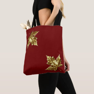 Canadá Tote Bags Canadá Dourado Maple Leaf Bolsas