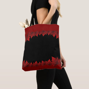 Canadá Tote Bags Red Canada Mapeia Bolsas Folhas 